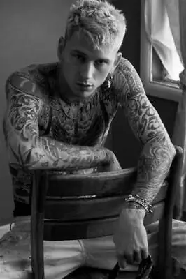 558877 MGK Machine Gun Kelly Rapper Hip-Hop Rap Cover 24x18 WALL PRINT POSTER • $19.95