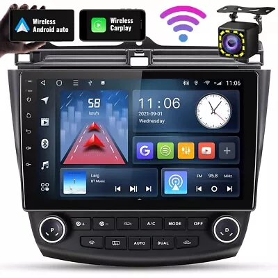 $169.99 • Buy For Honda Accord 03-07 10.1  Android 12.0 Stereo Car Radio GPS Head Unit CarPlay