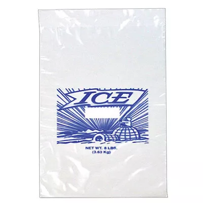 Zoro Select 55Nk57 Printed Ice Bags8 Lb20 InPk1000 • $90.19