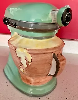  Vintage Mint Green/Turquoise Retro Kitchen Aid Mixer Cookie Jar Rare • $65