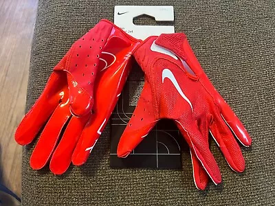 Nike Vapor Jet 7.0 Adult Football Gloves New Red / White Large N.100.3505.691 • $39