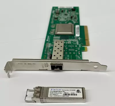 QLE2560-DEL Dell 6H20P Single Port PCI-E 8GB Fibre HBA W/ SFP FTLF8528P3BCV-QL • $2.99