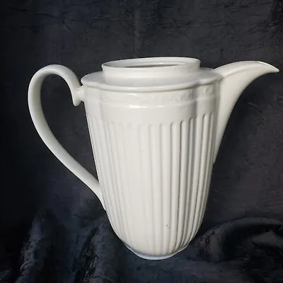 Mikasa Italian Countryside DD900 Coffee Tea Pot White  9.5  Tall 6 Cups  NO LID • $22