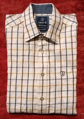 Albert & Maurice Country Check Shirt Medium - Pit 2 Pit 21.5  D 6 • £10