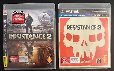 Resistance 2 & 3 Bundle Playstation 3 (PS3) Complete - Tested & Working • $30
