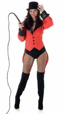 Circus Ringmaster Womens Red Costume Jacket Genuine Karnival Costumes - New • $54.99