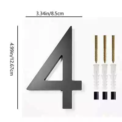 5  Stainless Steel Floating House Number Outside Metal Modern House Numbers • $6.49