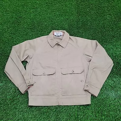 Vintage 70s LEE Safari Harrington Jacket M-Short 22x25 Hazelnut-Beige TALON USA • $129.03