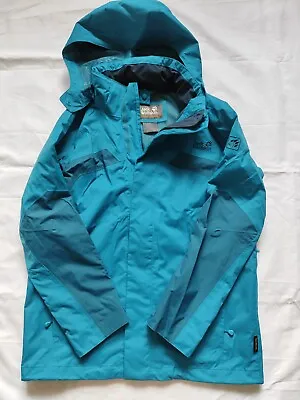 Jack Wolfskin Topaz II Mens Coat Jacket 3 In 1 Shell Blue Green Waterproof Small • £11.47