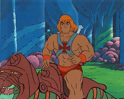 HE-MAN MASTERS OF THE UNIVERSE Production Used Animation Cel ~MU180~ • $150