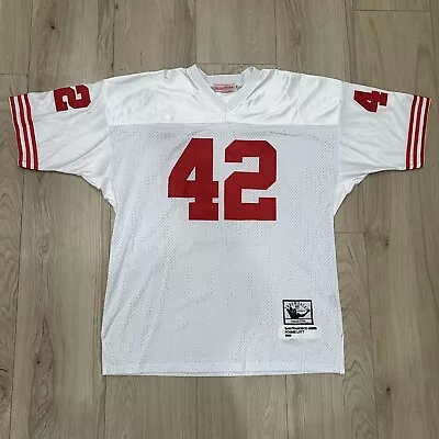 Mitchell & Ness Throwback 1989 Ronnie Lott 49ers Jersey Size 56 • $39.95