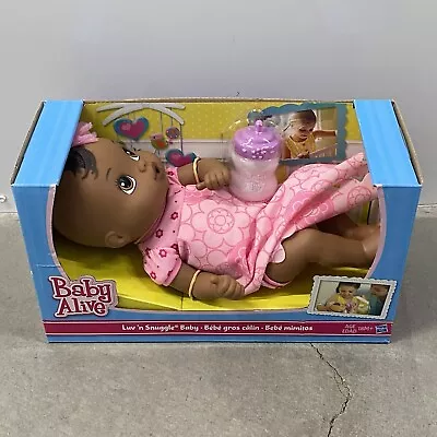 BABY ALIVE LUV N SNUGGLE WITH BOTTLE~ NEWBORN DOLL Hasbro NEW NIB • $59.95