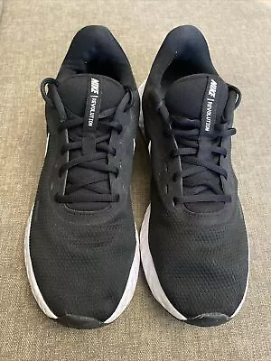 Size 12 - Nike Revolution Black & White Men’s Running Shoes US11 • $53.99