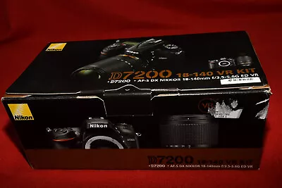 Empty Box For Nikon D7200 With 18-140 VR Kit.  BOX ONLY.  NO CAMERA OR LENS. • $39.95