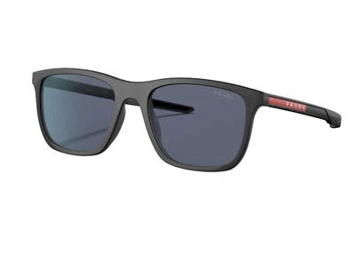 $302.95 • Buy Mens Prada Linea Rossa Sunglasses Ps 10Ws Black Rubber/Blue Sunnies