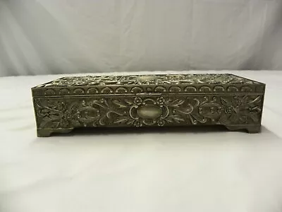 Vintage Godinger Silver 1992 Silver Plated Velvet Lined Jewelry Box 9 X3.5 X 2 • $15