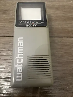 1987  Vintage SONY FD-10A Watchman Mini TV Portable Television VHF/UHF For Parts • $11.49