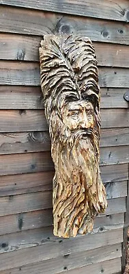 £239.99 • Buy Chainsaw Carved Green Man / Wood Spirit 
