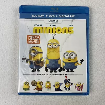 Minions (Blu-ray/DVD 2016 2-Disc Set) • $6.99