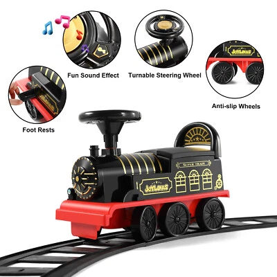 £79.99 • Buy JOYLDIAS Ride On Train With Track Electric Ride On Toy Car For Toddlers Kids 6V 