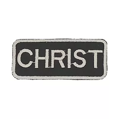 Christ Iron/Sew On Embroidered Name Badge Patch For Motorcycle Jacket Vest • $6.99