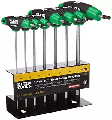 Klein Tools JTH67T Hex Key Set TORX T-Handle Hex Key Allen Wrench Set W/ 6-Inch • $51.59