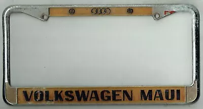 Maui Hawaii VW Volkswagen Audi MG Vintage Honolulu Dealer License Plate Frame • $338