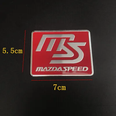 Aluminum Medal Nameplate Badge Logo Car Emblem Decorate For Mazda MS Mazdaspeed • $9.58