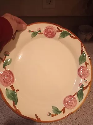 Vintage Camellia Metlox California Poppy Trail 1950's Platter Cake Plate 13  • $24.99