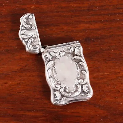 $94.50 • Buy American Sterling Silver Match Safe Foliate, Floral & Scroll No Monogram