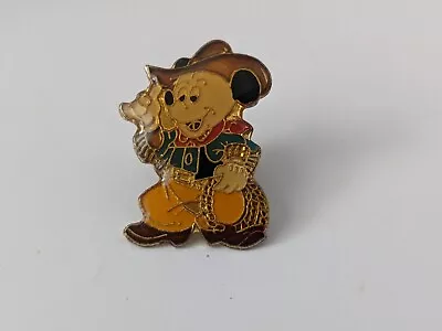 Mickey Mouse Vintage Collectable Lapel Hat Pin Cowboy Outfit • $7.99