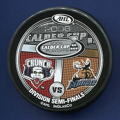 SYRACUSE CRUNCH 2006 MANITOBA MOOSE Calder Cup Playoffs AHL Hockey Puck • $20