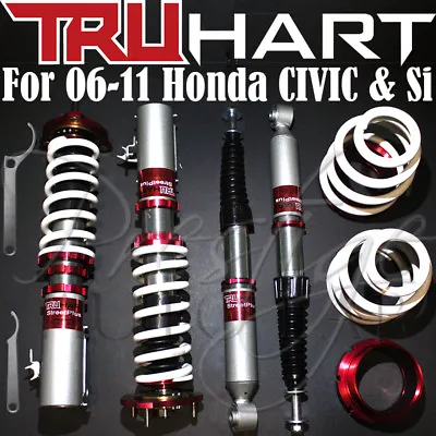 TruHart Streetplus Sport Coilovers For 06-11 Honda Civic & Si Sedan/Coupe • $629