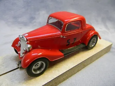 1/24 Scale Original 1934 Ford Coupe Vintage Monogram Red Slot Car #sr2401-rare!! • $350
