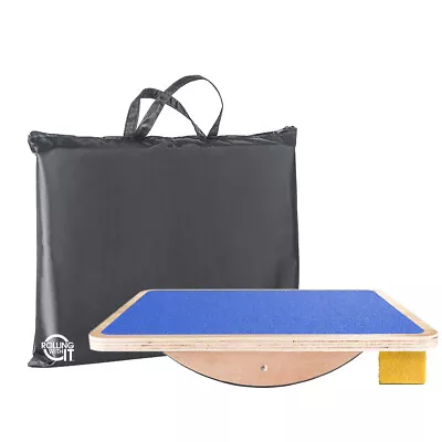 Professional Balance Board Wooden Rocker - Core Strength Flexibility Posture • $44.99