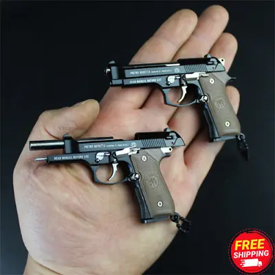 £21.68 • Buy Miniature Gun Keychain Keyring With Working Metal Parts Slide Moving Slides