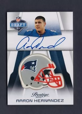 2010 Playoff Prestige Pro Helmets Auto Aaron Hernandez RC Auto • $200