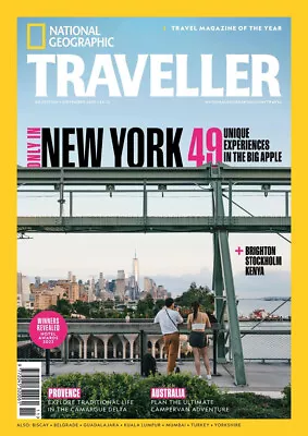 Geographic Traveller Nov 2023 New York ~ Australia ~ Provence ~ Stockholm ~ New • £5.95