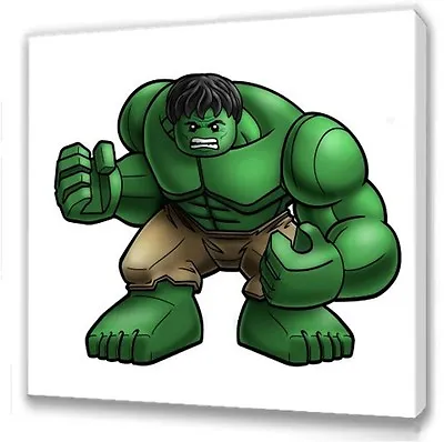 £7.49 • Buy Lego Avengers Hulk Kids Bedroom Canvas Picture