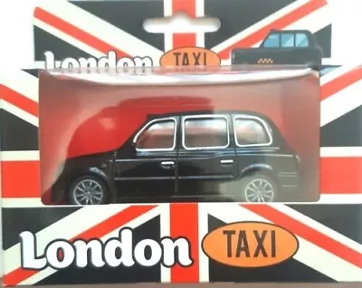 London Black Cab Taxi Car Model Pull Back & Go Kids Toy Die Cast Metal NEW UK • £6.95