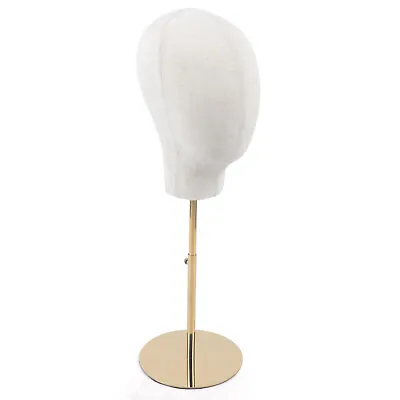 Metal Mannequin Head For Wig Making Hat Display With Adjustable Stand Holder • $24.70