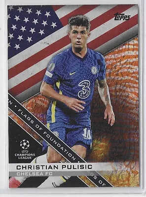2021-22 Christian Pulisic Topps Jade Flags Of Foundation Tiger Foil #36/75 • $34.99
