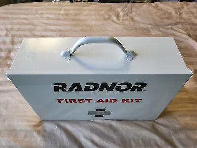 Radnor First Aid Kit. White Metal Case 15  X 11  X 5  ONLY THE CASE • $34.99