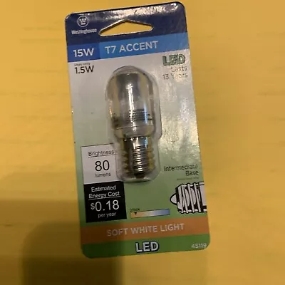 T7 Accent LED 1.5 Watt Lamp Intermediate Base Soft White NIB • $9.95