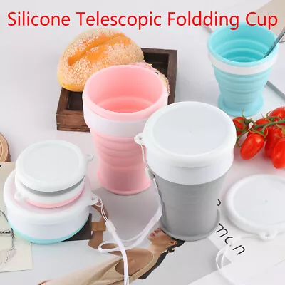 Supplies Coffee Cups Collapsible Silicone Cup Kitchen & Dining Drinking Mug • £4.55