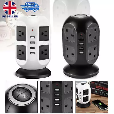 Tower Extension Cable 8 Outlet + USB With Indicator Light And Surge Protection • £21.89