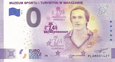 £5.20 • Buy 0 Euro Note POLIA - MUZEUM SPORTU #06 JAN DOMARSKI Football World Cup, PLAM-2021-6