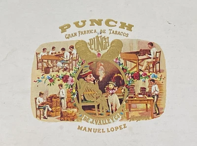 $8.90 • Buy Vtg Punch Wood Box 25 Empty Cigar Box Honduras American Tabaco