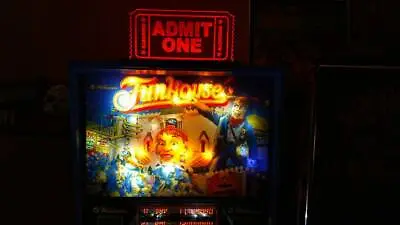 Funhouse Pinball Machine Custom EDGE LIT Ticket Topper Laser CUT - Easy Hook Up • $149.95