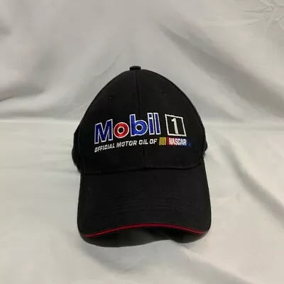 Mobil 1 Hat Cap Logo Baseball Nascar Racing Back Adjustable Black Otto Cool • $12.60